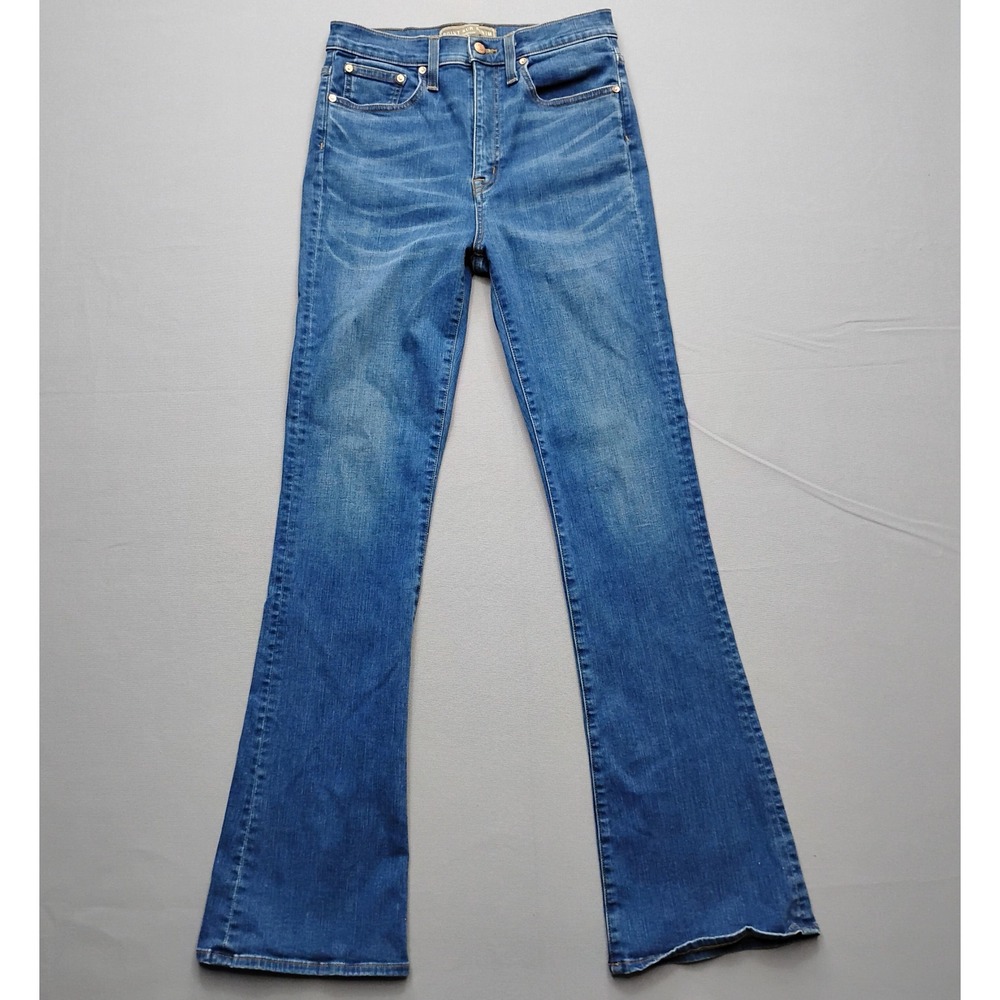 Point Sur Denim J.Crew Womens High Rise Flare Jeans Blue Size 29 Made in USA